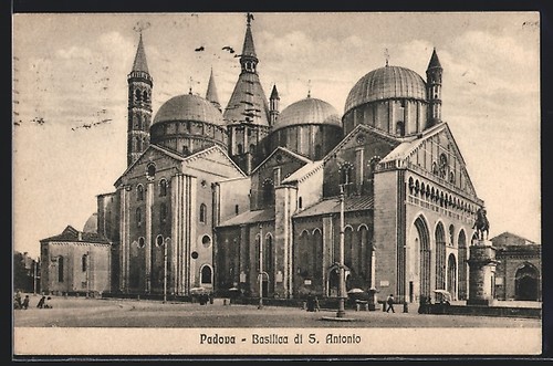 Cartolina padova basilica di - cartolina,