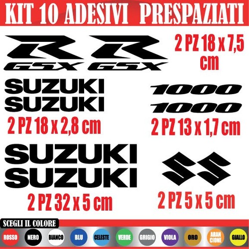 Kit adesivi suzuki rgsx - suzuki,