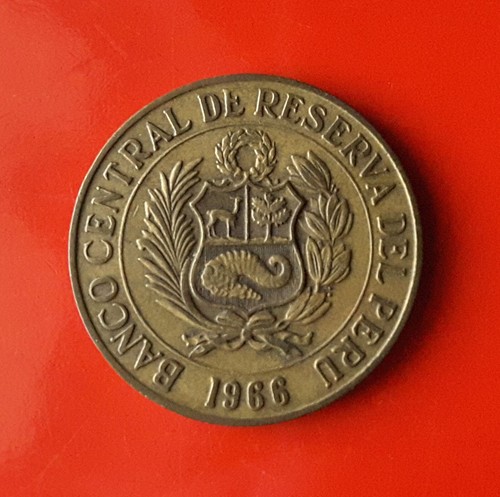 Sol oro 1966 perù k309 - sol,