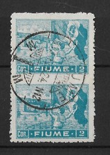 (T107) Fiume Varietà Cat Sass N. B45h Coppia Vert. non Dent al centro 180,00 E