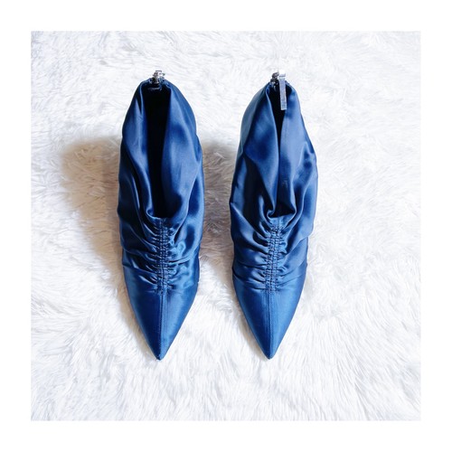 Stivaletti zara blu raso con - stivaletti,