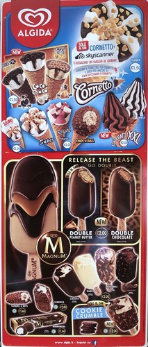 Cartellone tabella gelati - tabella,
