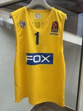 Maglia Basket Originale Maccabi Tel Aviv Taglia M 2017-18 EuroLeague