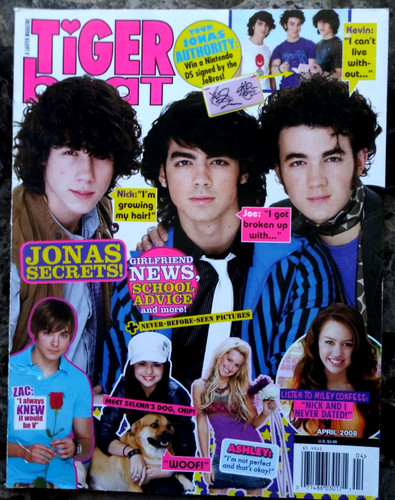 Tiger beat magazine april - magazine, 2008