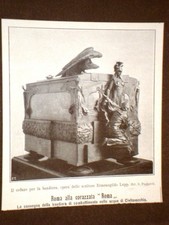 Civitavecchia nel 1909 Consegna della bandiera alla corazzata Roma Il cofano