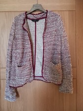 Giacca in maglia a righine
