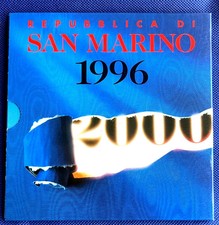 Rep. San Marino Serie Divisionale 1996 10 Valori con 1000 Lire Argento FDC