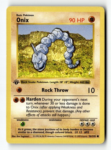 Pokemon card onix - pokemon,