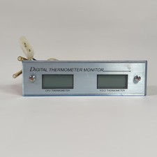 Misuratore Termometro Digitale 5,25" Bay Doppia Sonda CPU HDD Misuratore PC