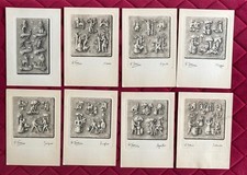 8 Cartoline Illustrate da