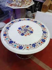 Divano rotondo in marmo tavolo centrale Pietradura arte moderna lusso camera mobili decorazione