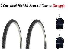 2 Copertoni Bici 26 Nero + 2