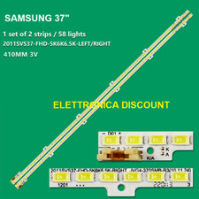 KIT 2 BARRE STRIP 58 LED TV SAMSUNG 2011SVS37 JVG4-370SMA-R2/B T370HW05