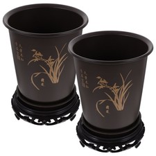  2 Sets Vaso Pianta Interno Porta Piante Da Di Fiori Per Orchidee