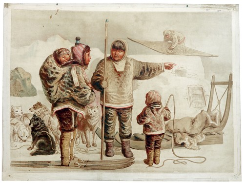 1905 eschimese famiglia - eschimese,