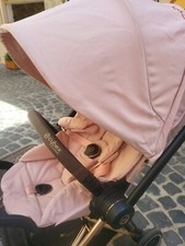 Cybex Platinum Passeggino Mios 3.0 Peach Pink Telaio Chrome ROSA COPERTURA DUO