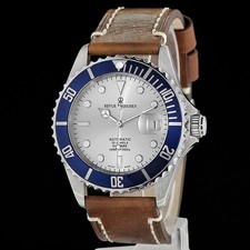 REVUE THOMMEN Diver AUTOMATICO Orologio da Polso Uomo Acciaio/Pelle 17571.2525 NUOVO!!