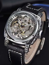 automatic watch retro style Sceletrato Costantin Luxury Steampunk Style 