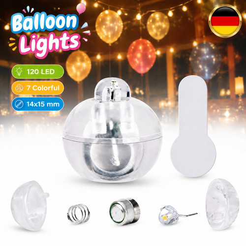 Mini luci palloncino rotonde - palloncino,