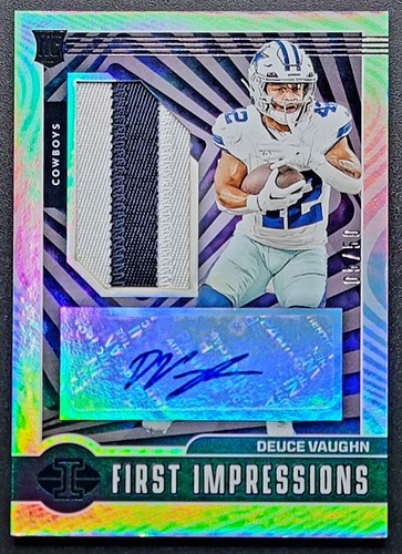 Deuce vaughn rookie patch auto - vaughn,