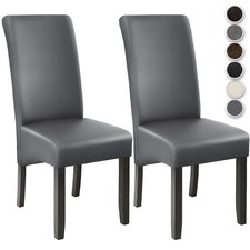 Set 2x Design Sedia per Sala Cucina da Pranzo Ergonomica Sedie 106 cm marrone