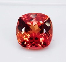 Cuscino CERTIFICATO 11,45 Ct Naturale Ceylon Padparadscha Zaffiro Taglio Gemme Sciolte