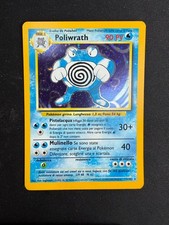 Pokemon Poliwrath 13/102 Set Base Rara Holo Unlimited Wizards ITA Carte Vintage