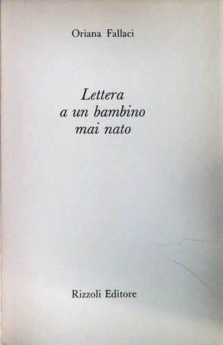 Lettera bambino mai nato - a,