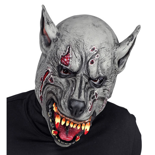 Maschera testa completa lupo - maschera,