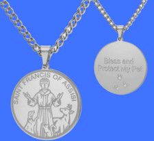 Ciondolo medaglia argento San