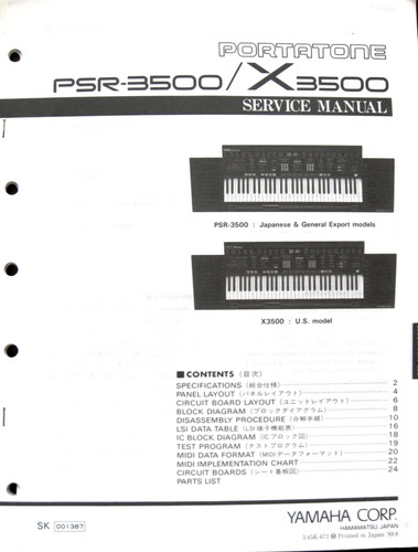 Yamaha psr 3500 x3500 tastiera - psr-3500,