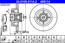 Brake discs Renault Clio III