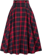 Gonna Lunga Da Donna in Tartan