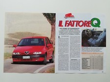 Clipping Ritaglio Articolo 1995 ALFA ROMEO 145 QUADRIFOGLIO Il Fattore Q