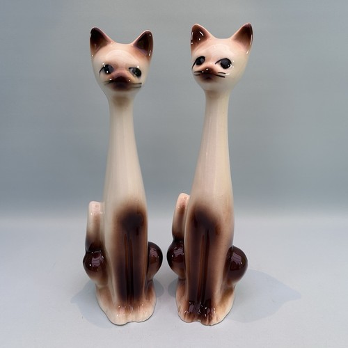 Vintage ceramic pair long - pair,