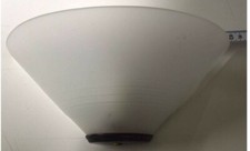 Lampada da parete in vetro, forma ventaglio - 25 cm x 13 cm