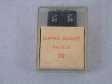 COPPIA QUARZI CB CANALE 19 26,730 MHZ  27,185 MHZ