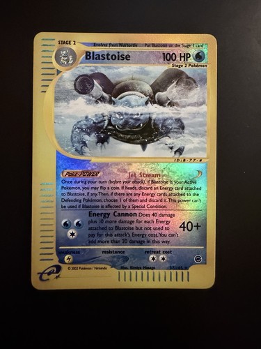 Pokemon blastoise 165 - blastoise, 37/165