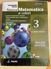 NUOVA MATEMATICA A COLORI EDIZIONE VERDE VOL.3 - LEONARDO SASSO - PETRINI