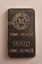 lingotto argento 999 Mario