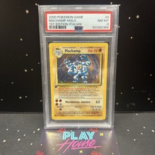 MACHAMP 8/102 ITALIANO PSA 8 PRIMA EDIZIONE POKEMON SET BASE HOLO NM-MT