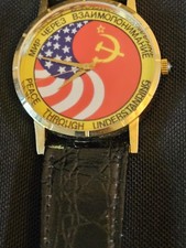 🕰️ Orologio Dipendente Vintage URSS-USA Apollo Soyuz - "Pace nello Spazio" - Raro 