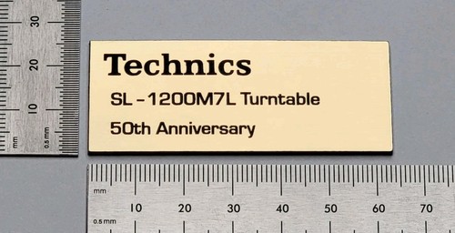 Technics 1200m7l distintivo - technics,