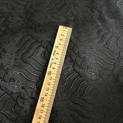 Nero broccato panno - 1m,