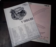 VM MOTORI T 1054 SV 4 CILINDRI TURBO MOTOREN ENGINE Brochure originale 1979