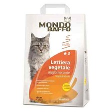 Mondo Baffo Lettiera vegetale Legno di Abete 20 lt per gatti Compostabile nel WC