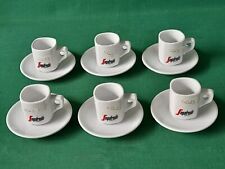 SET 6 TAZZINE + PIATTINI CAFFÈ SEGAFREDO ZANETTI PORCELLANA VINTAGE. CD23