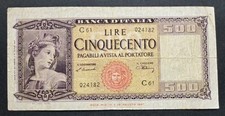 500 LIRE ORNATA DI SPIGHE