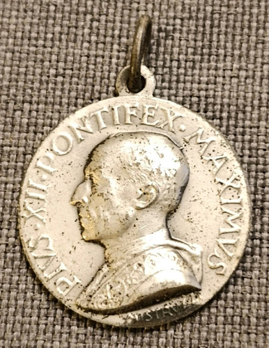 Antica medaglia papa pio xii - papa,