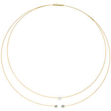 Collana Con 3 Diamanti In Oro